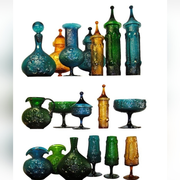 Stelvia glass Italy Wayne Husted design footed compote bowl XL - Picture 7 of 7